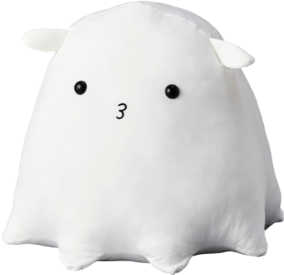 ラグについてのコメントを話すメンダコのぬいぐるみ