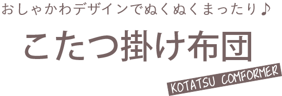 おしゃかわデザインで、ぬくぬくまったり♪ こたつ掛け布団 kotatsu comformer