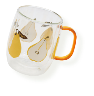 洋ナシモチーフのマグカップ