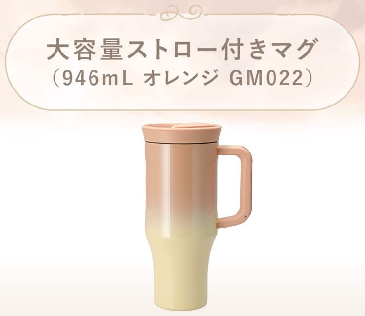 大容量ストロー付きマグ(946mL GM022)