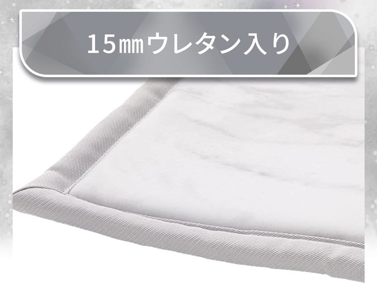 15mmウレタン入り極冷フロアマット Nクール極冷石目柄(50X120 rDS2