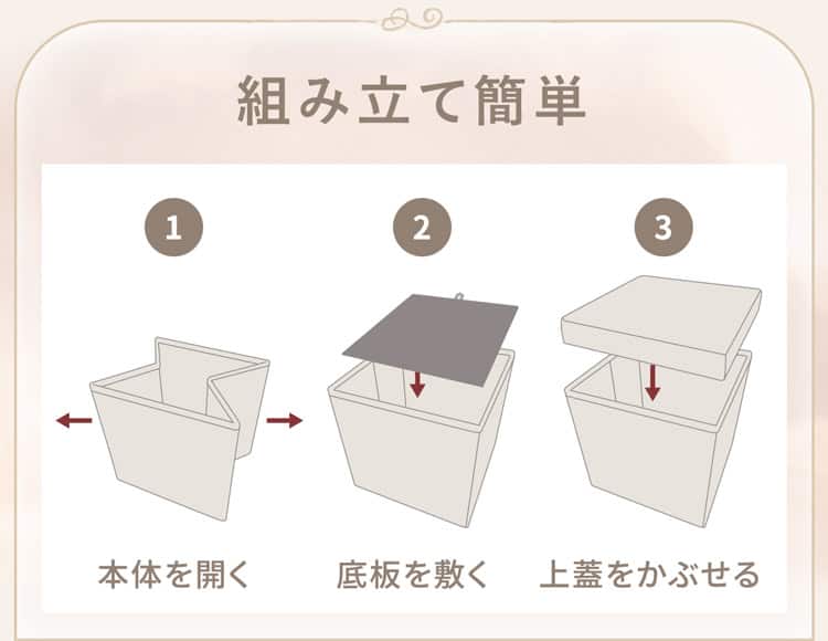 組み立て簡単