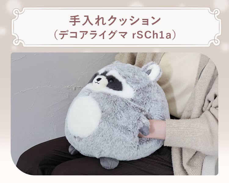 手入れクッション(デコアライグマ rSCh1a)