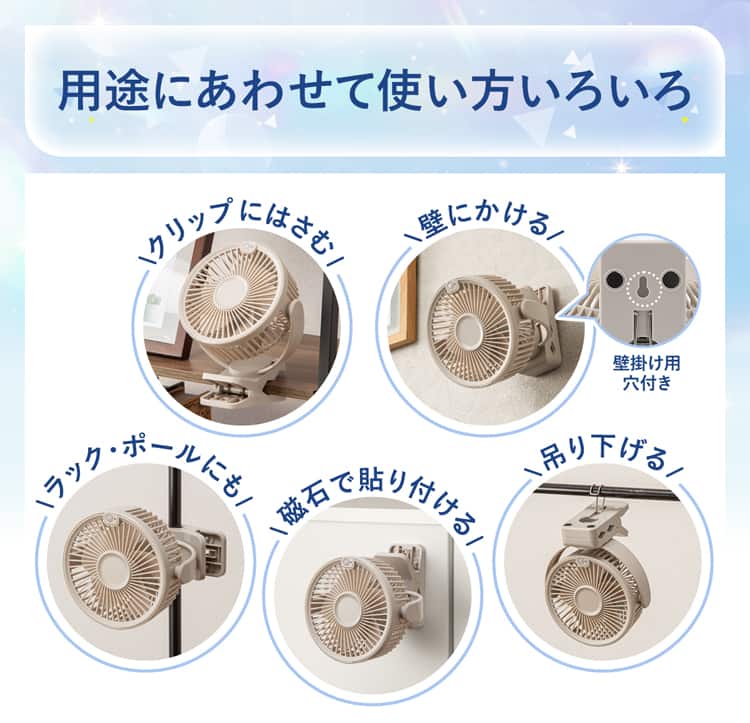 用途にあわせて使い方いろいろ