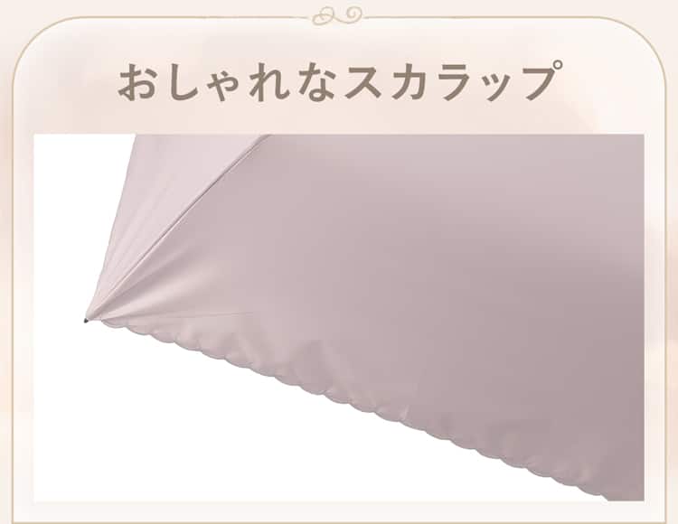 おしゃれなスカラップ