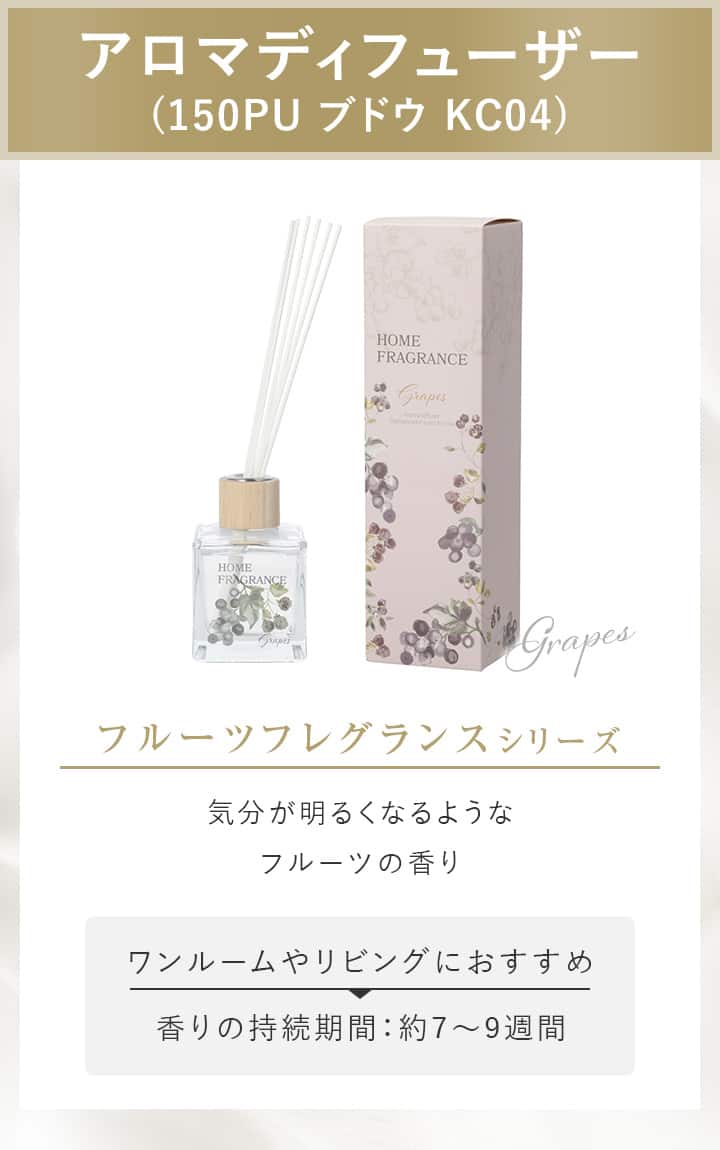 アロマディフューザー (150PU ブドウ KC04)