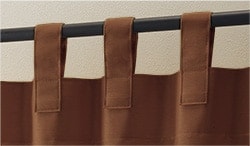 裏地付きオーダーカーテン コロイド アイボリー 2倍ヒダ(幅201-300/丈