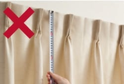 裏地付きオーダーカーテン ロシェ アイボリー 2倍ヒダ(幅-100/丈