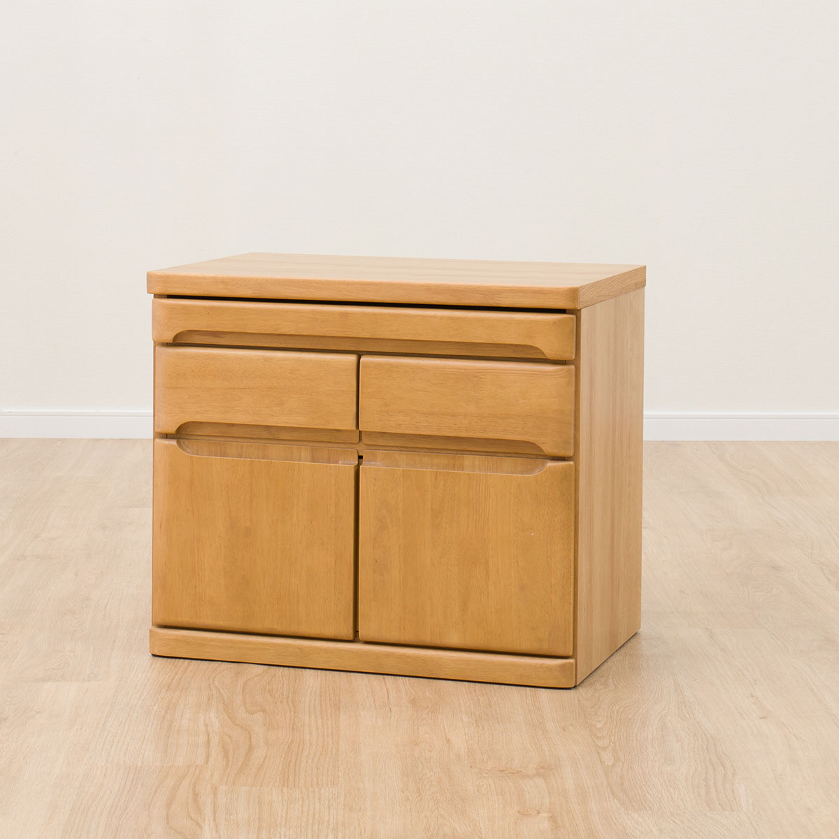 丈夫な天然木仏壇キャビネットとチェアセット(BD-001/BD005 LBR