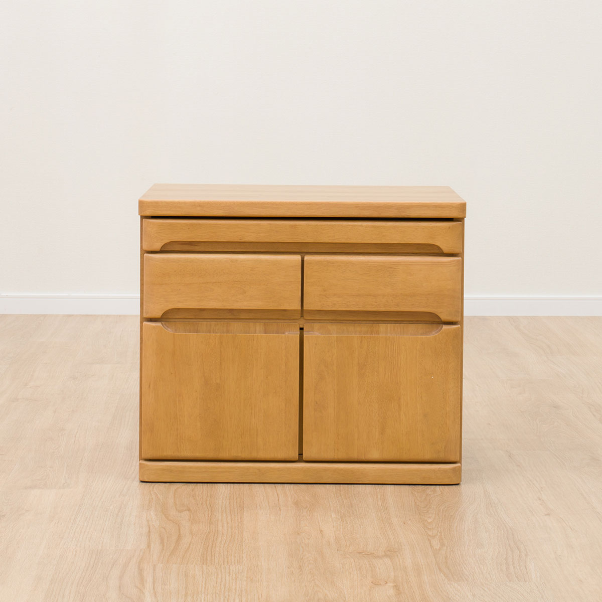 丈夫な天然木仏壇キャビネットとチェアセット(BD-001/BD005 LBR