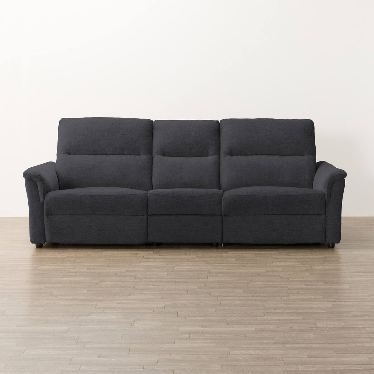 3人掛け電動リクライニングソファ + テーブルユニット 布張りタイプ