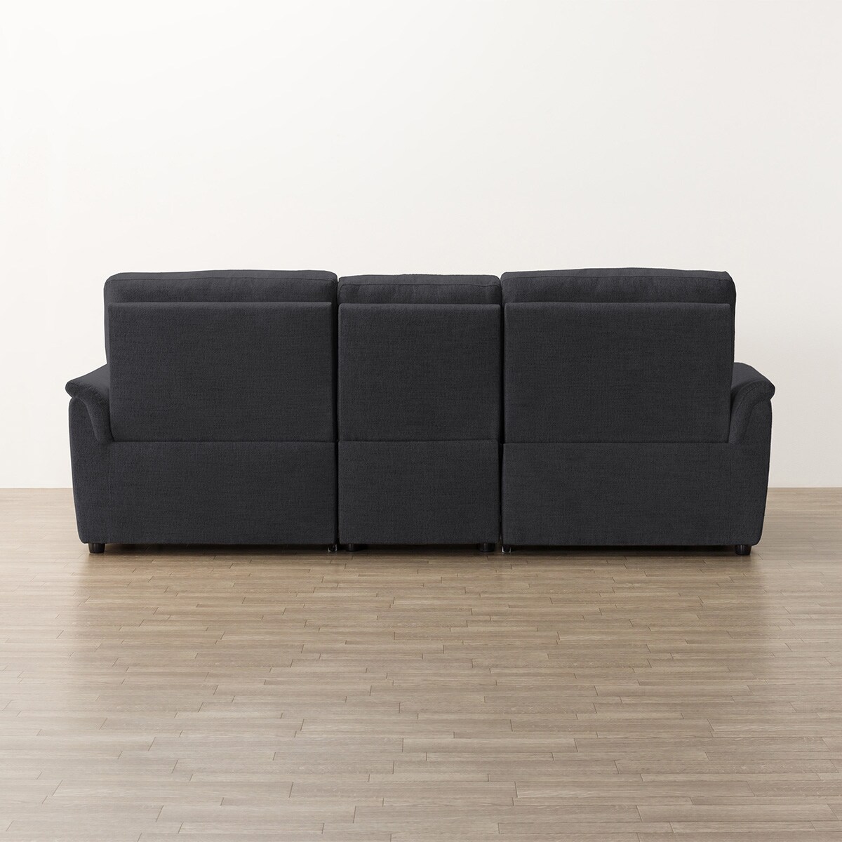 3人掛け電動リクライニングソファ＋テーブルユニットセット 布張り