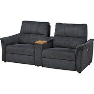 2人掛け電動リクライニングソファ+収納ユニット 布張りタイプ(KK6133)