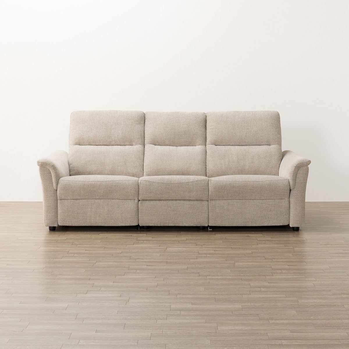 2人掛け電動リクライニングソファ + テーブルユニット 布張りタイプ