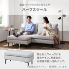 傷・汚れに強い 広い座面のゆったり 3人掛けソファ + ヘッドレスト1本セット 布張りタイプ (MS01 3P/ヘッドレスト 肘あり Nシールド BE) 13枚目画像