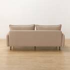 傷・汚れに強い 広い座面のゆったり 3人掛けソファ + ヘッドレスト1本セット 布張りタイプ (MS01 3P/ヘッドレスト 肘あり Nシールド BE) 22枚目画像