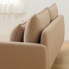 傷・汚れに強い 広い座面のゆったり 3人掛けソファ + ヘッドレスト1本セット 布張りタイプ (MS01 3P/ヘッドレスト 肘あり Nシールド BE) 26枚目画像