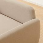 傷・汚れに強い 広い座面のゆったり 3人掛けソファ + ヘッドレスト1本セット 布張りタイプ (MS01 3P/ヘッドレスト 肘あり Nシールド BE) 27枚目画像