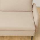 傷・汚れに強い 広い座面のゆったり 3人掛けソファ + ヘッドレスト1本セット 布張りタイプ (MS01 3P/ヘッドレスト 肘あり Nシールド BE) 28枚目画像