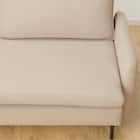 傷・汚れに強い 広い座面のゆったり 3人掛けソファ + ヘッドレスト1本セット 布張りタイプ (MS01 3P/ヘッドレスト 肘あり Nシールド BE) 28枚目画像