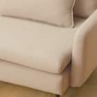 傷・汚れに強い 広い座面のゆったり 3人掛けソファ + ヘッドレスト1本セット 布張りタイプ (MS01 3P/ヘッドレスト 肘あり Nシールド BE) 29枚目画像