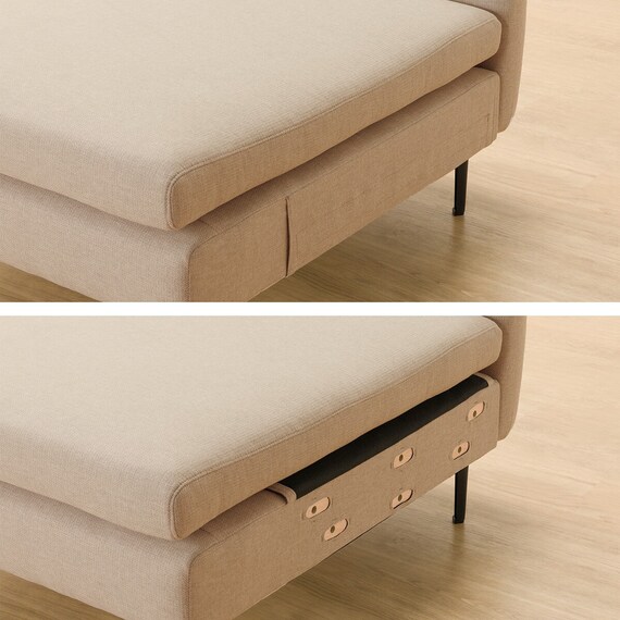 傷・汚れに強い 広い座面のゆったり 3人掛けソファ + ヘッドレスト1本セット 布張りタイプ (MS01 3P/ヘッドレスト 肘あり Nシールド BE) 31枚目画像