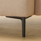 傷・汚れに強い 広い座面のゆったり 3人掛けソファ + ヘッドレスト1本セット 布張りタイプ (MS01 3P/ヘッドレスト 肘あり Nシールド BE) 32枚目画像