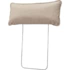 傷・汚れに強い 広い座面のゆったり 3人掛けソファ + ヘッドレスト1本セット 布張りタイプ (MS01 3P/ヘッドレスト 肘あり Nシールド BE) 39枚目画像