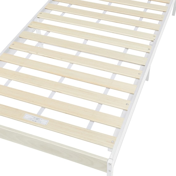 シングル すのこベッドフレームマットレスセット(XB101 WW-WW/ZC001 EM) 10枚目画像