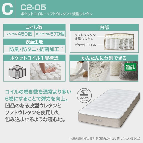 セミダブル すのこベッドフレームマットレスセット(XB101 WW-WW/N 
