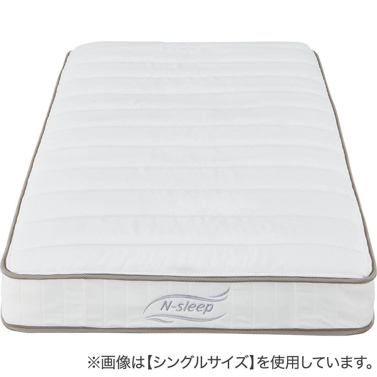 すのこベッド + マットレスセット セミダブル (XB101 LGY/BK / N