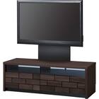 ローボード + TV固定ボードセット (ブロリック4 116CK BK/MX50N BK) 1枚目画像