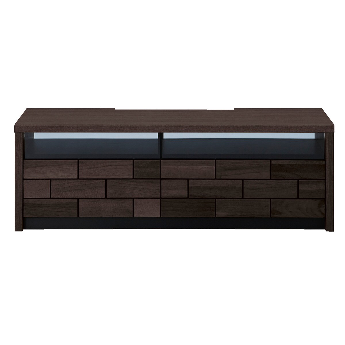 ローボード＋TV固定ボードセット(ブロリック4 116CK BK/MX50N BK