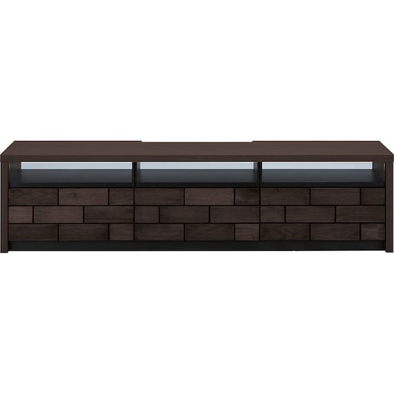 ローボード + TV固定ボードセット (ブロリック4 156CK BK/MX50N BK) 3枚目画像