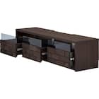 ローボード + TV固定ボードセット (ブロリック4 156CK BK/MX50N BK) 4枚目画像