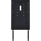 ローボード + TV固定ボードセット (ブロリック4 156CK BK/MX50N BK) 8枚目画像