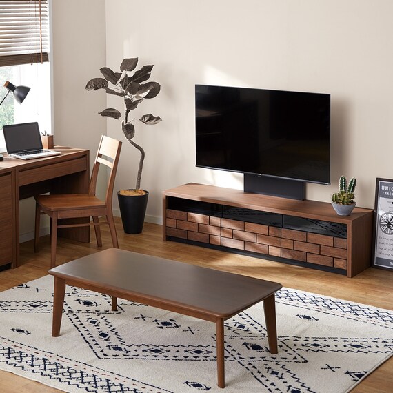 ローボード + TV固定ボードセット (ブロリック4 156CK MBR/MX50N BK) 1枚目画像