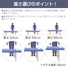 診察台(TB-908 幅60×奥行180×高さ50cm GY) 9枚目画像