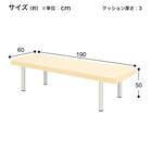 診察台(TB-908 幅60×奥行190×高さ50cm CRM) 10枚目画像