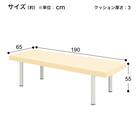診察台(TB-908 幅65×奥行190×高さ55cm CRM) 10枚目画像