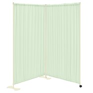 2連 パーテーション(TB-671 幅200cm キャスター脚＋片側固定脚)