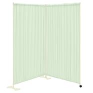 2連 パーテーション(TB-671 幅200cm キャスター脚+片側固定脚)