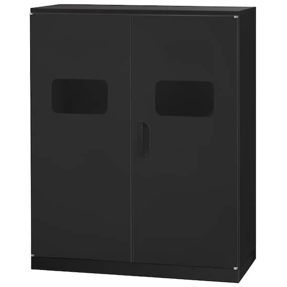 スチール書庫(ゴミ箱収納 HOS-HRTRX 天板付き AGY/BK) 1枚目画像