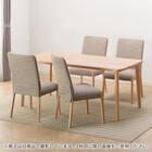 ダイニングテーブル5点セット(Nコレクション T-05 165 NA/C-10 NA/NSF-BE) 2枚目画像