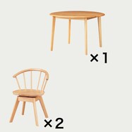 ダイニングテーブル3点セット(Nコレクション T-01R円形/C-53S)