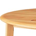 ダイニングテーブル3点セット(Nコレクション T-01R円形 NA/C-70 肘付き NA/AQ BE) 6枚目画像