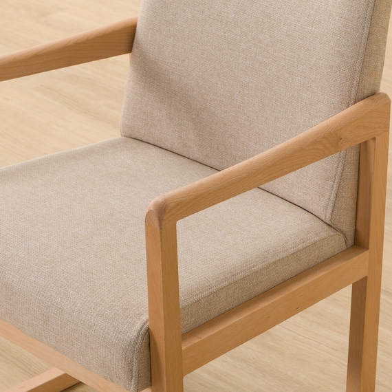 ダイニングテーブル3点セット(Nコレクション T-01R円形 NA/C-70 肘付き NA/AQ BE) 11枚目画像