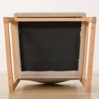 ダイニングテーブル3点セット(Nコレクション T-01R円形 NA/C-70 肘付き NA/AQ BE) 15枚目画像