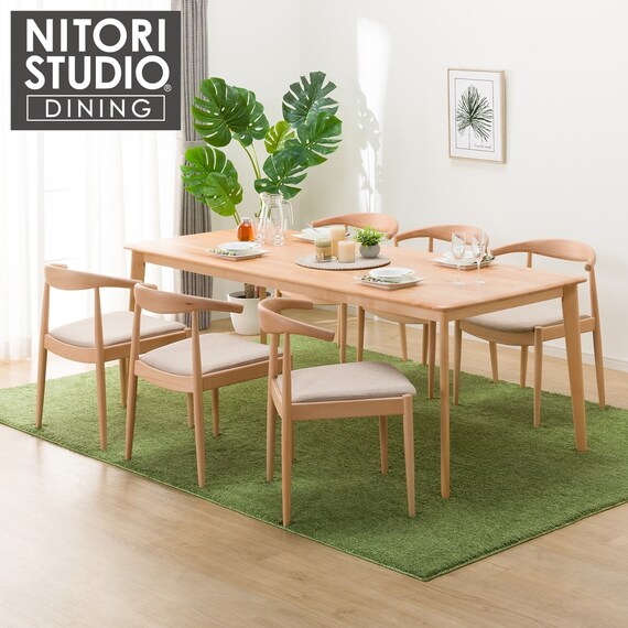 ダイニングテーブル7点セット(Nコレクション T-01 200 NA/C-01D NA/AQ 