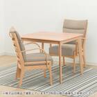 ダイニングテーブル3点セット(Nコレクション T-01 90 NA/C-27肘付き NA/NSFBE) 2枚目画像